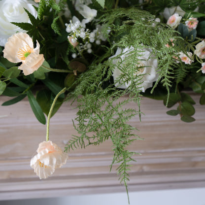 White Floral Table Arrangement – Wedding Table Decor