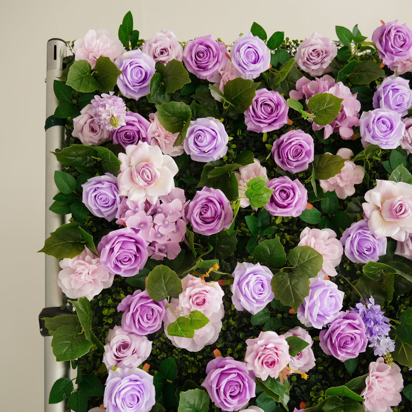 Blush Lavender Rose Flower Wall Backdrop | 3D Artificial Floral Wall for Weddings & Events