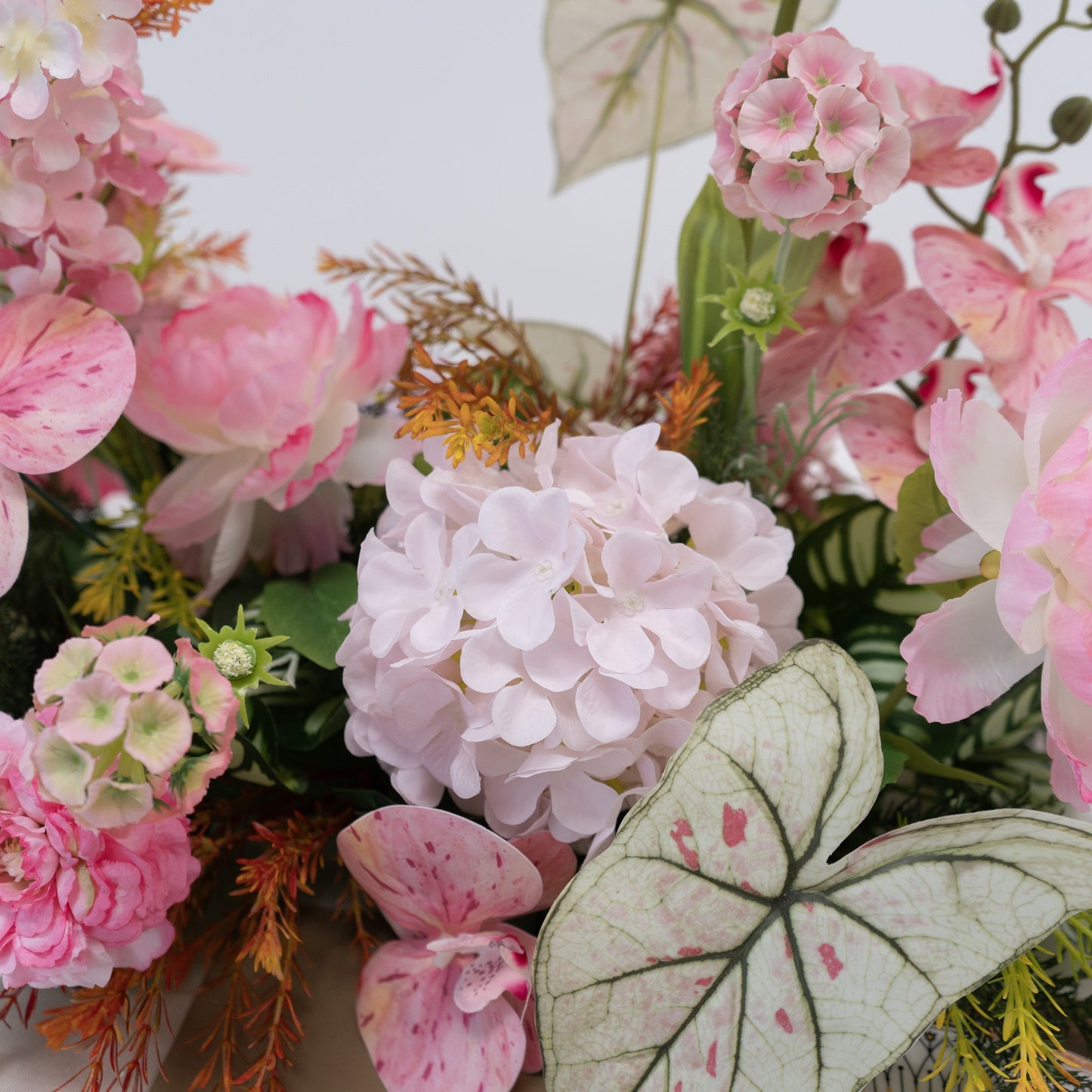 Pink Floral Table Arrangement – Wedding Table Decor