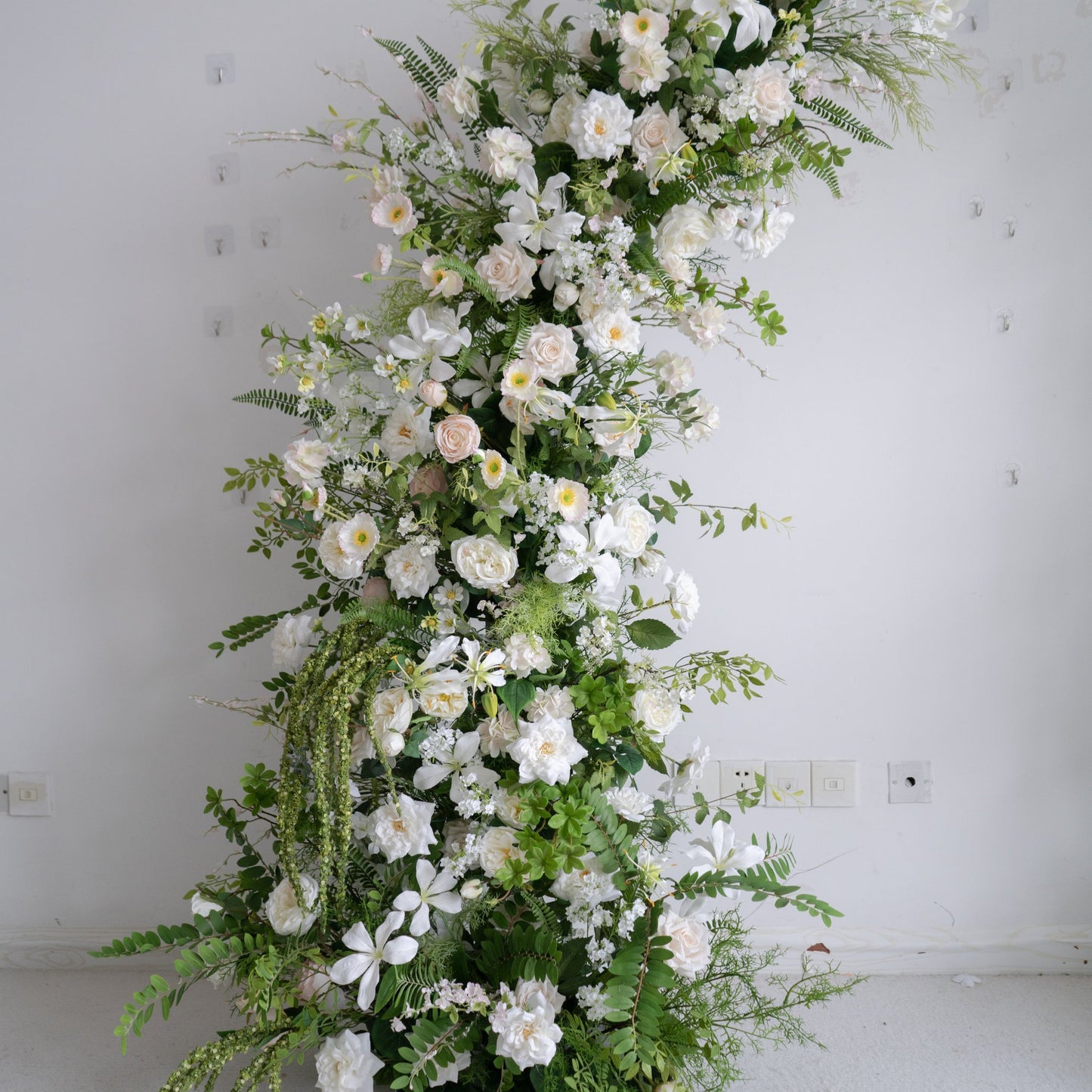 Floral Wedding Arch Set for Ceremony & Reception – Bridal Backdrop Decoration