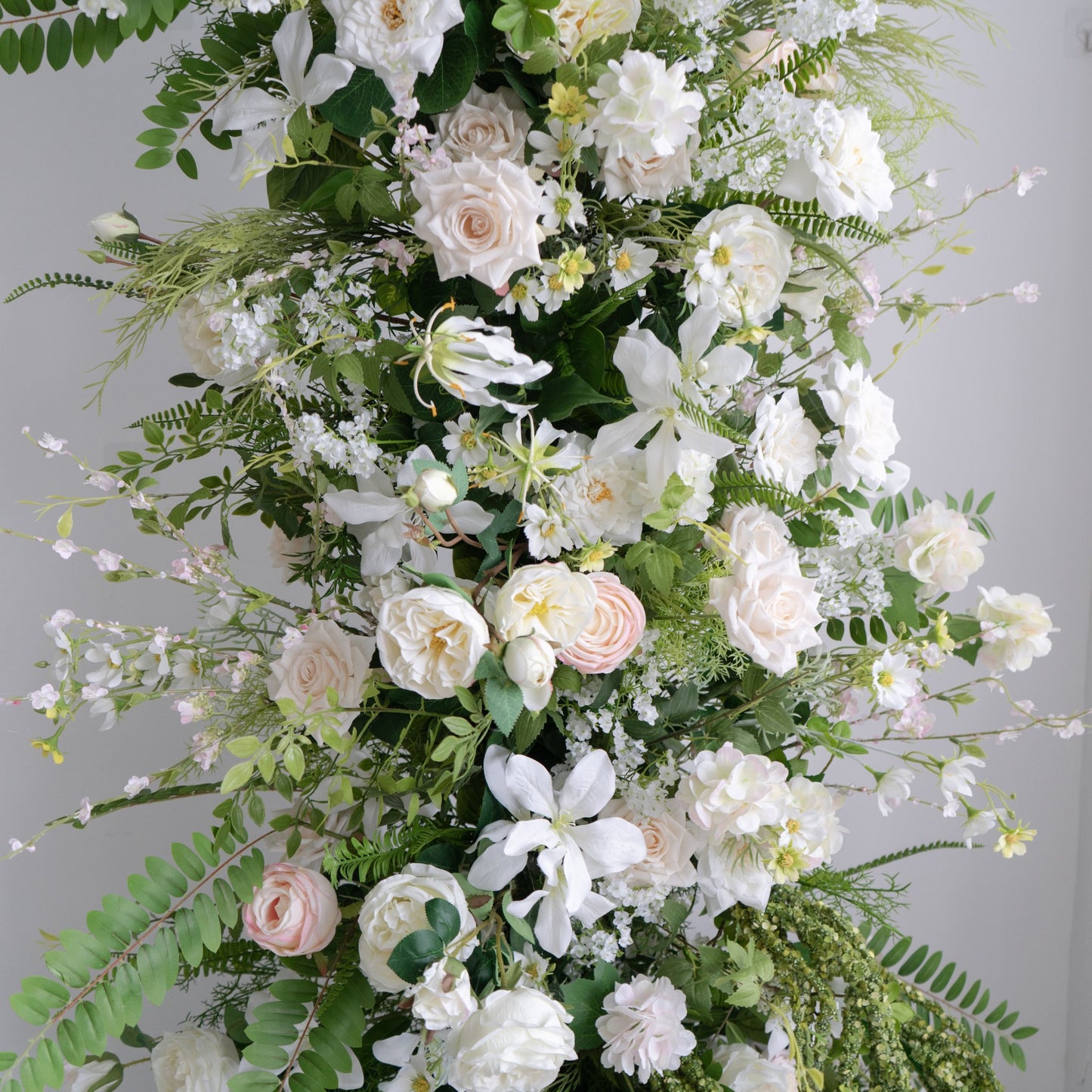 Floral Wedding Arch Set for Ceremony & Reception – Bridal Backdrop Decoration