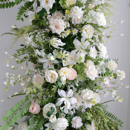Floral Wedding Arch Set for Ceremony & Reception – Bridal Backdrop Decoration