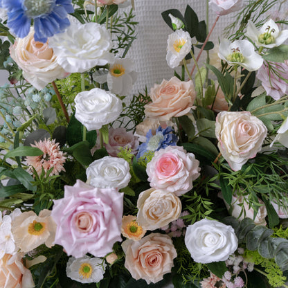 Pink Floral Row – Wedding Aisle Decor