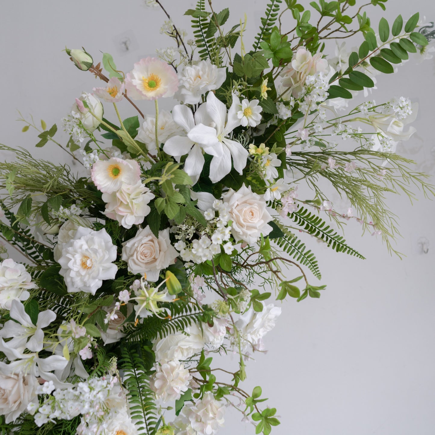 Floral Wedding Arch Set for Ceremony & Reception – Bridal Backdrop Decoration