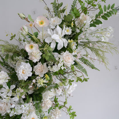Floral Wedding Arch Set for Ceremony & Reception – Bridal Backdrop Decoration