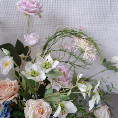 Pink Floral Row – Wedding Aisle Decor