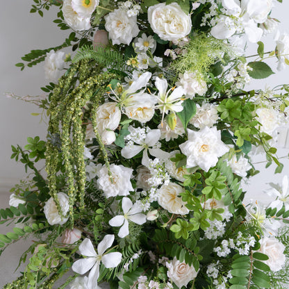 Floral Wedding Arch Set for Ceremony & Reception – Bridal Backdrop Decoration
