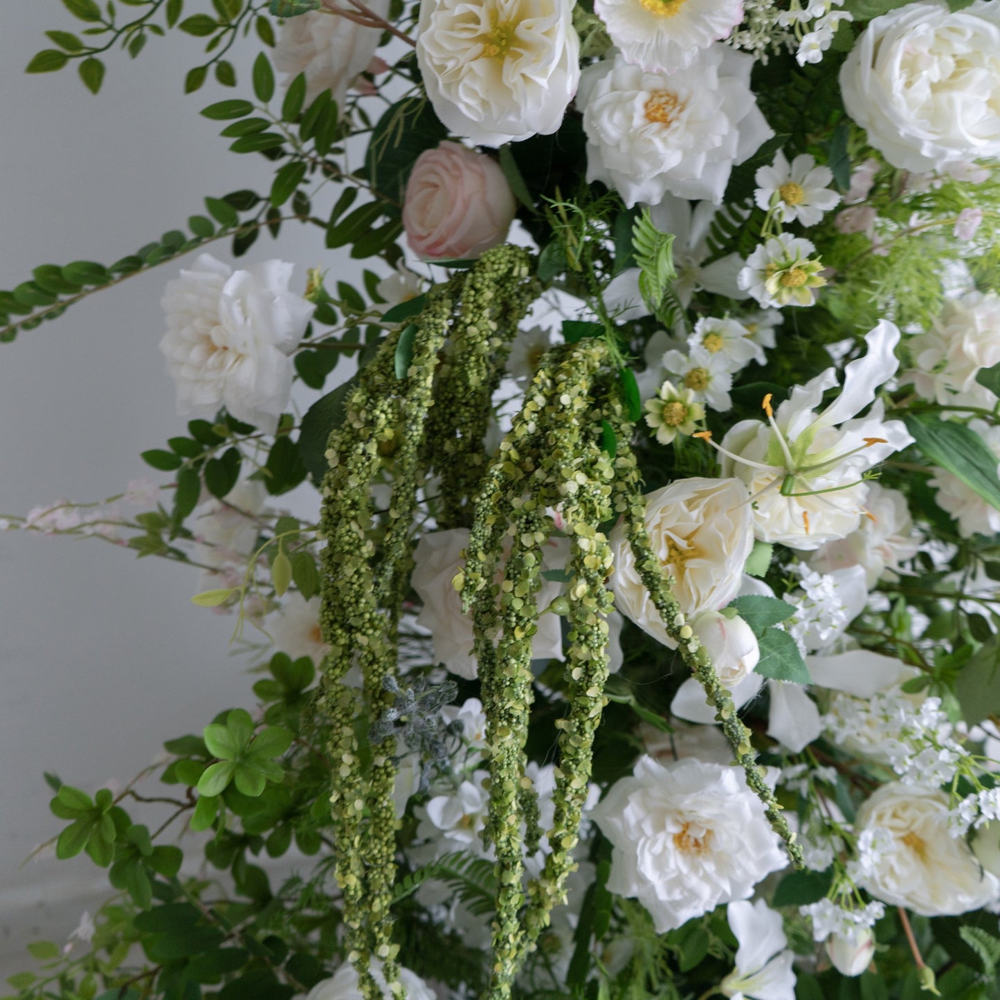 Floral Wedding Arch Set for Ceremony & Reception – Bridal Backdrop Decoration