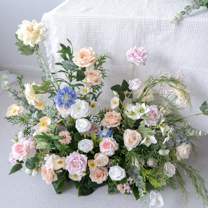 Pink Floral Row – Wedding Aisle Decor