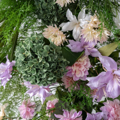 Monet Floral Horn Wedding Arch Set