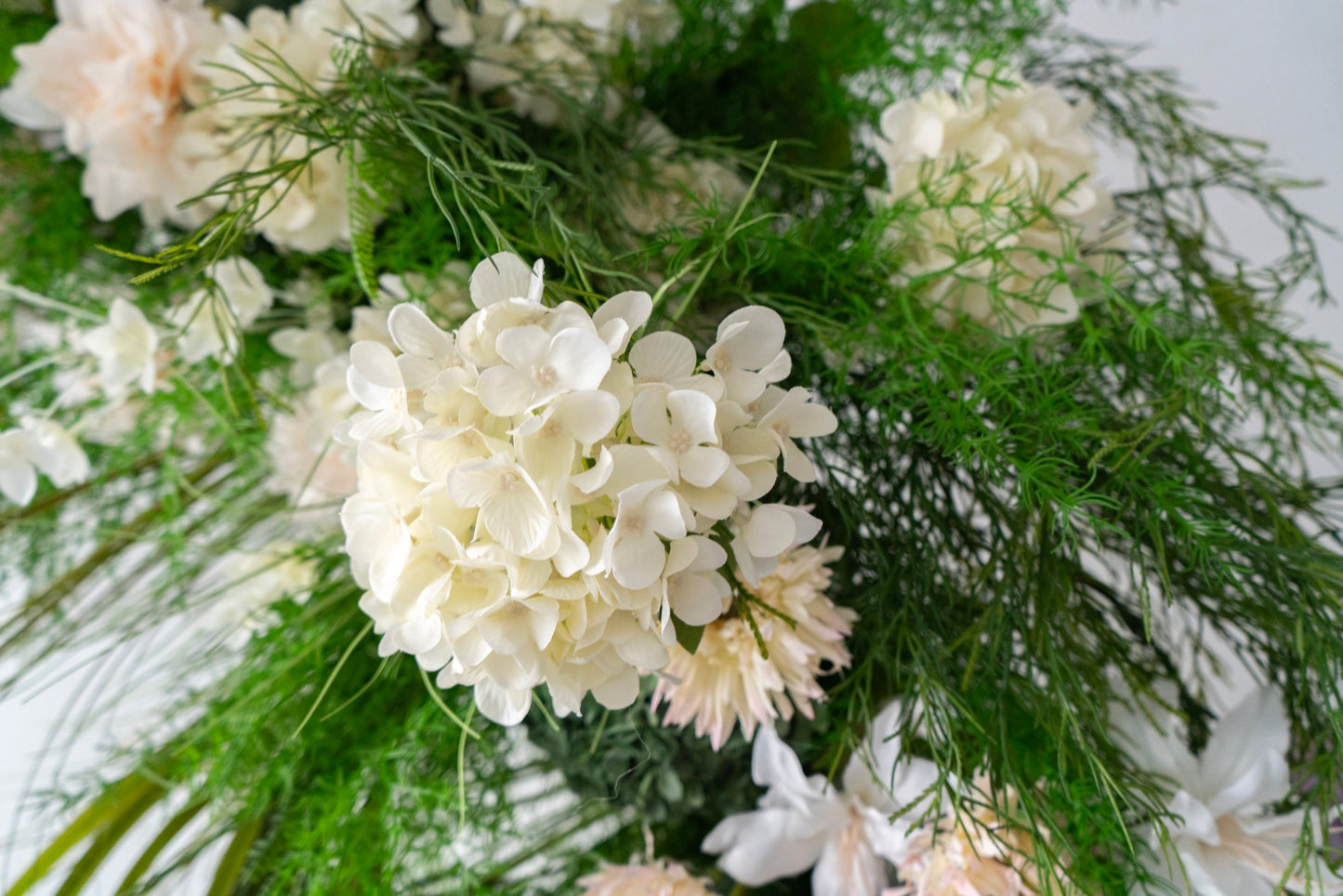 Monet Floral Horn Wedding Arch Set