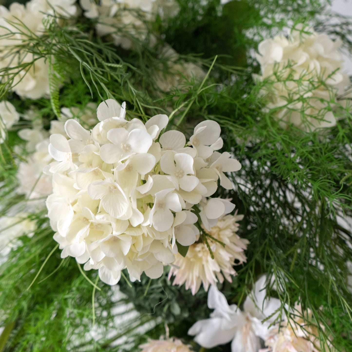 Monet Floral Horn Wedding Arch Set