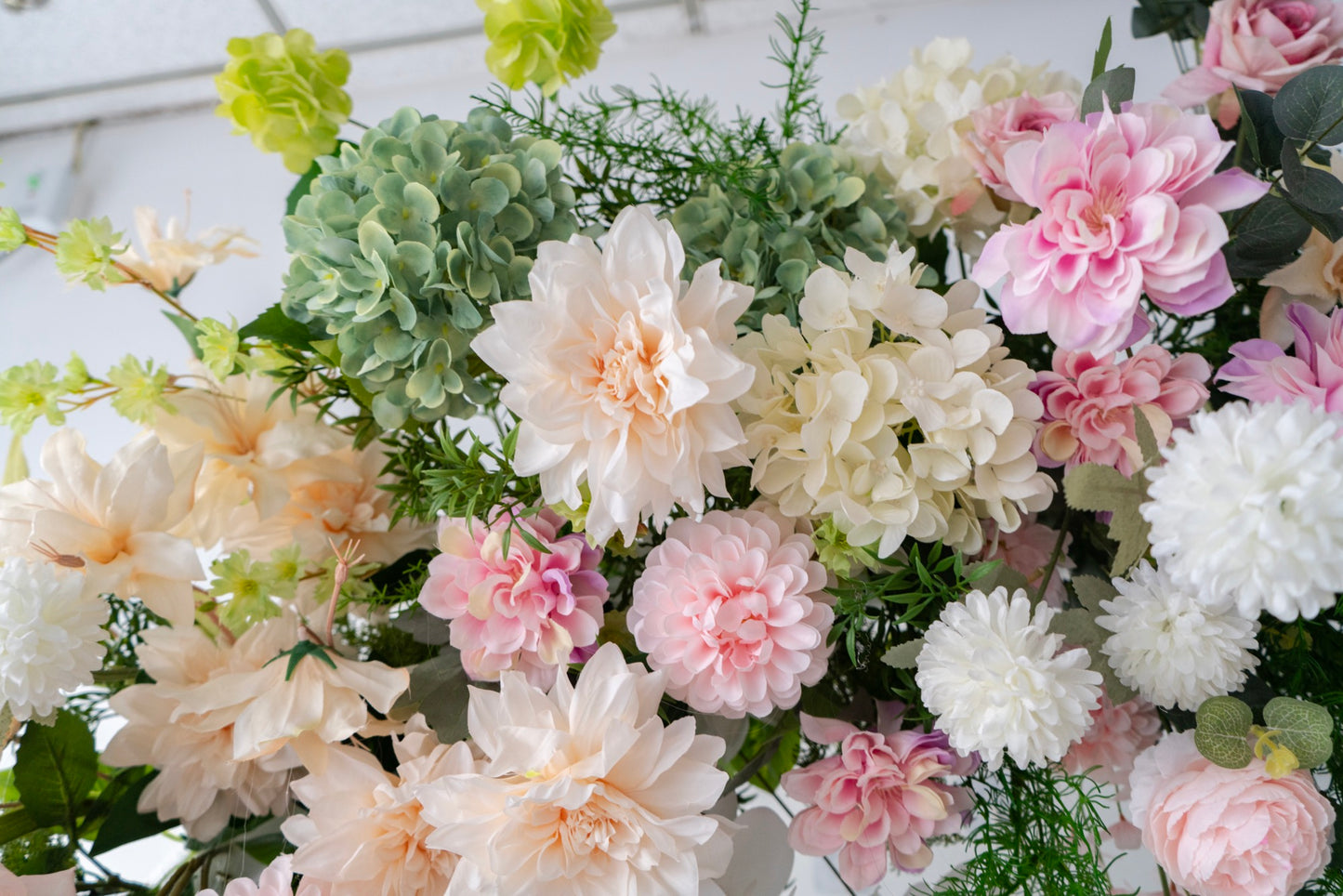 Monet Floral Horn Wedding Arch Set