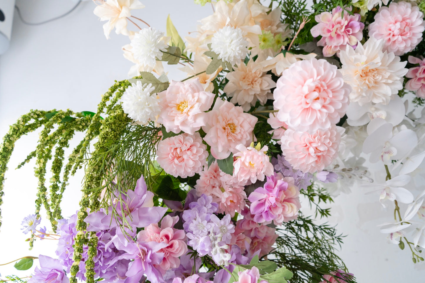 Monet Floral Horn Wedding Arch Set