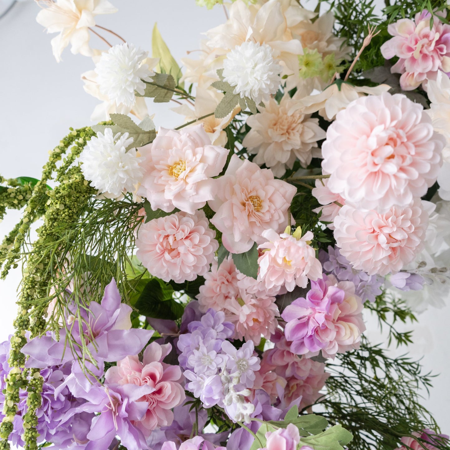 Monet Floral Horn Wedding Arch Set