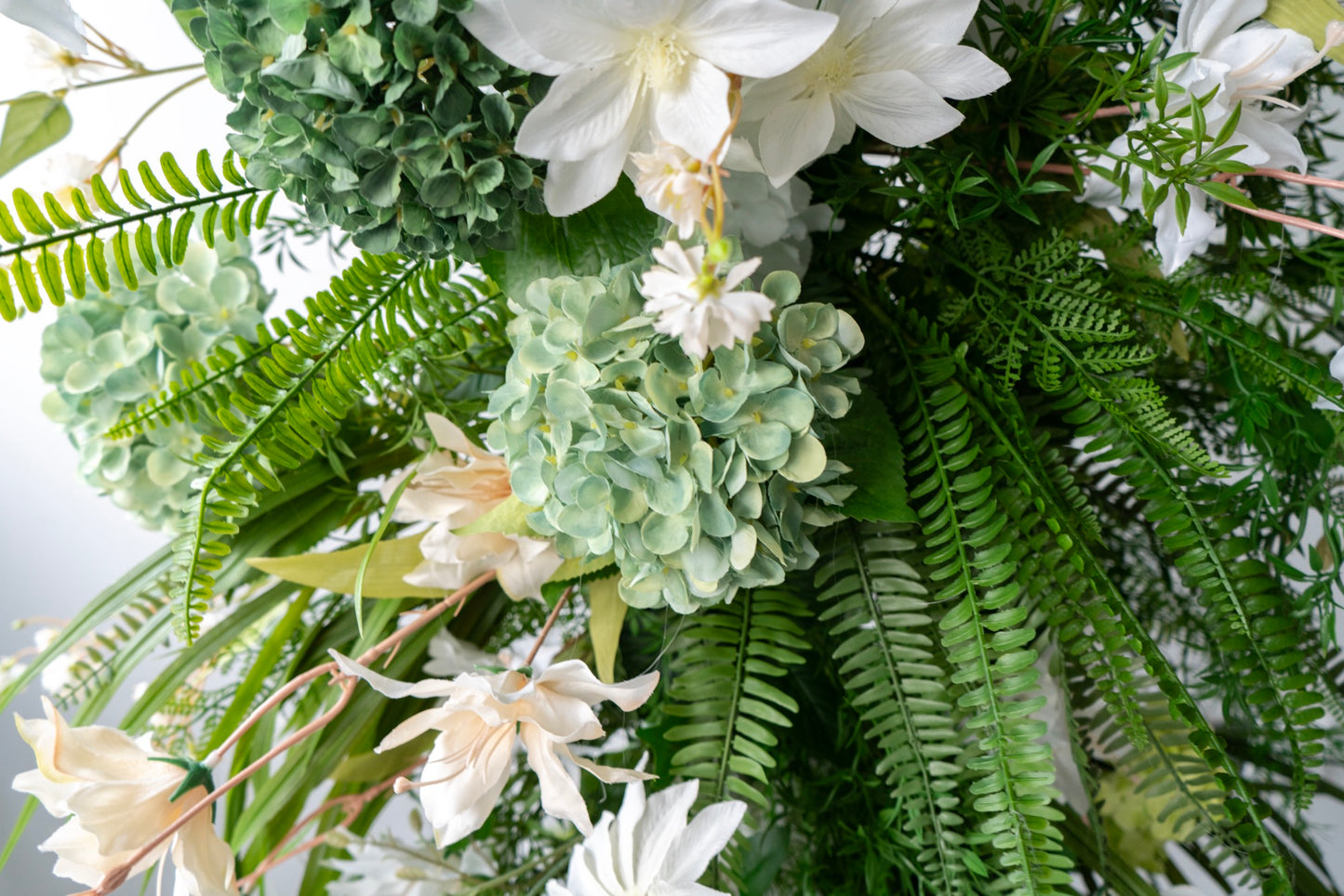 Monet Floral Horn Wedding Arch Set