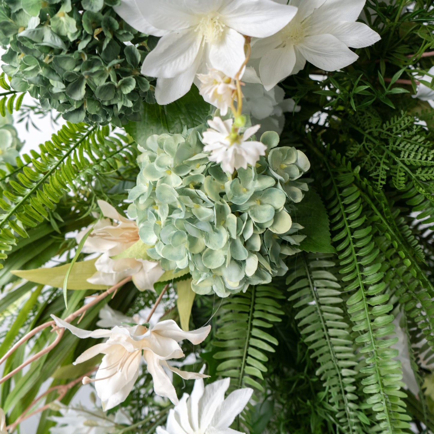 Monet Floral Horn Wedding Arch Set