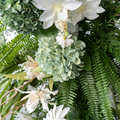 Monet Floral Horn Wedding Arch Set