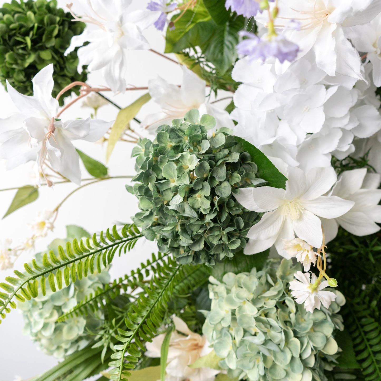 Monet Floral Horn Wedding Arch Set