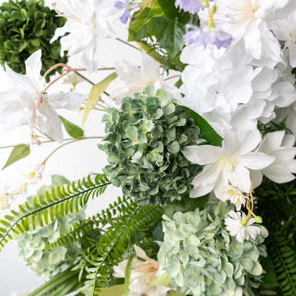 Monet Floral Horn Wedding Arch Set