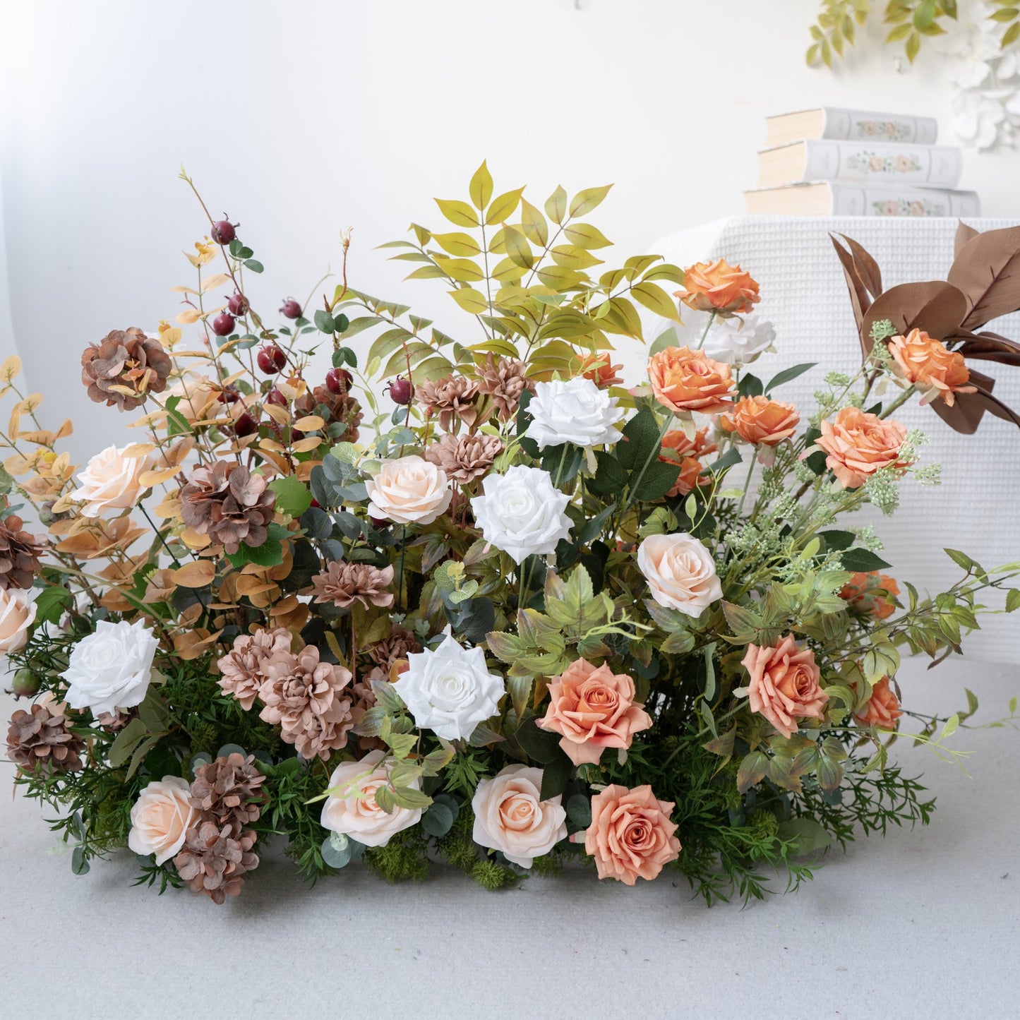 Champagne Floral Row – Wedding Aisle Decor