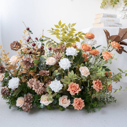 Champagne Floral Row – Wedding Aisle Decor