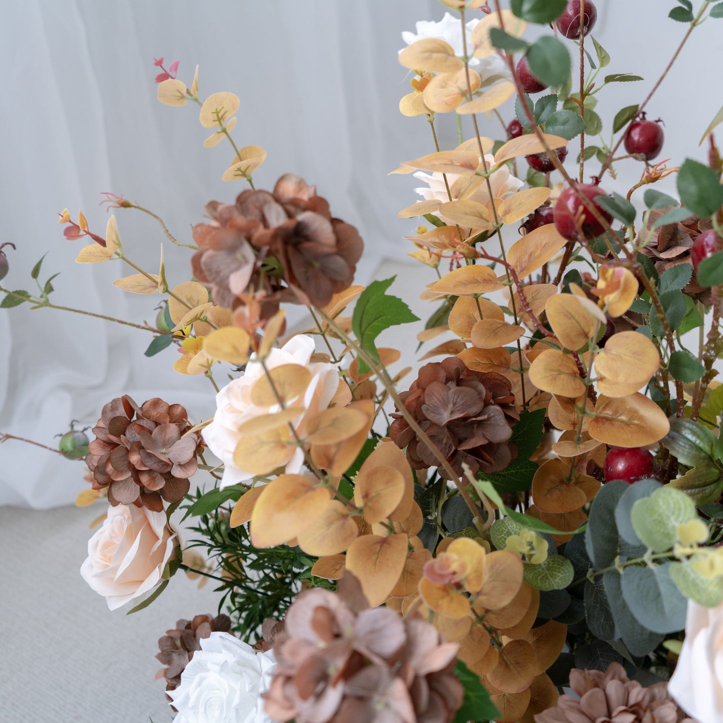 Champagne Floral Row – Wedding Aisle Decor