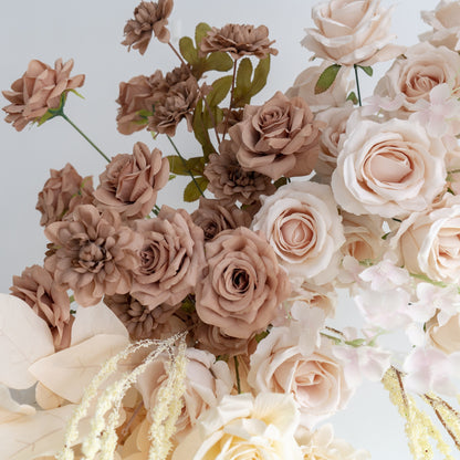 Floral Wedding Arch Combination Set for Ceremony & Reception – Bridal Backdrop Decoration