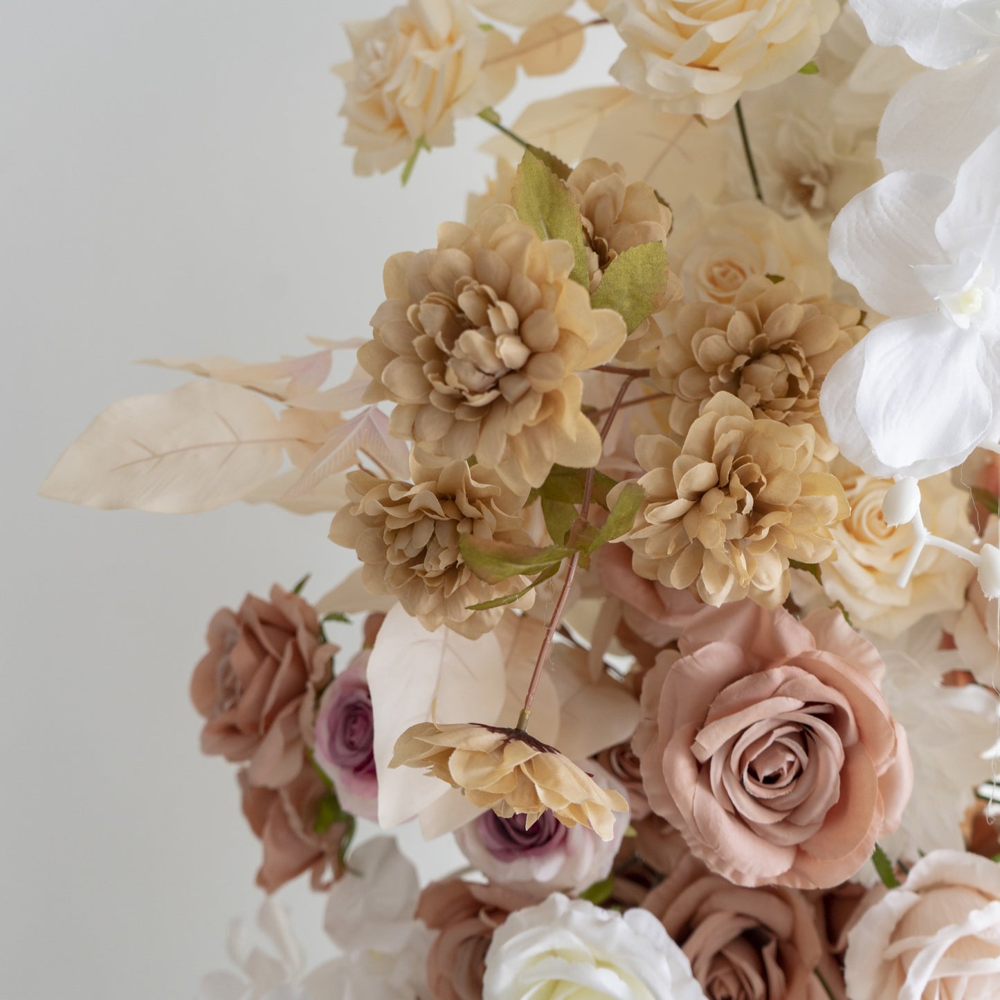 Floral Wedding Arch Combination Set for Ceremony & Reception – Bridal Backdrop Decoration