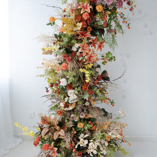 Horn Floral Arch for Wedding Ceremony & Reception – Bridal Backdrop & Photo Zone Decoration