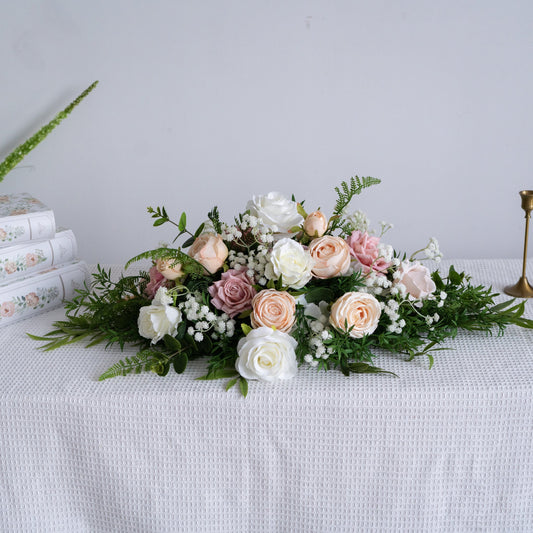 Blush Pink Floral Table Arrangement – Wedding Table Decor