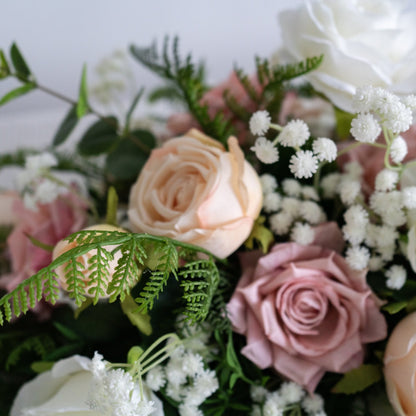 Blush Pink Floral Table Arrangement – Wedding Table Decor