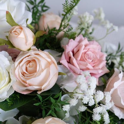 Blush Pink Floral Table Arrangement – Wedding Table Decor