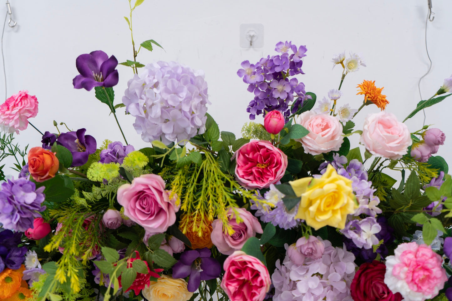 Floral Horn Wedding Arch – Elegant Ceremony Backdrop