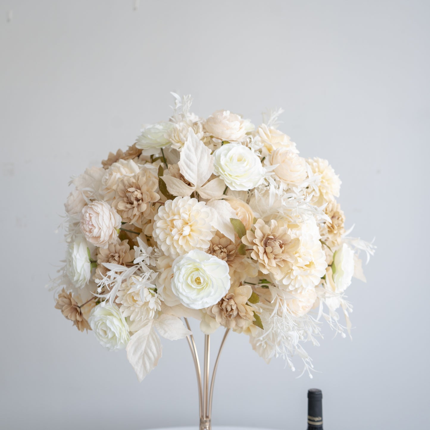Ivory Floral Centerpiece – Wedding Table Decor