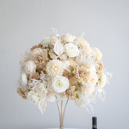 Ivory Floral Centerpiece – Wedding Table Decor