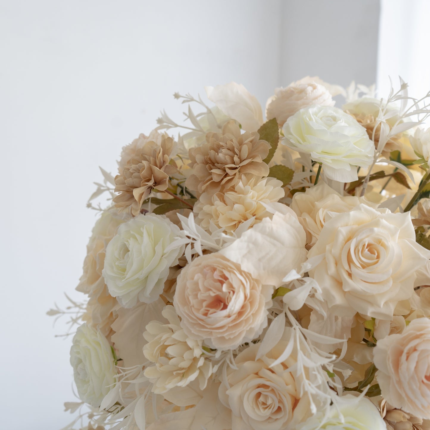 Ivory Floral Centerpiece – Wedding Table Decor