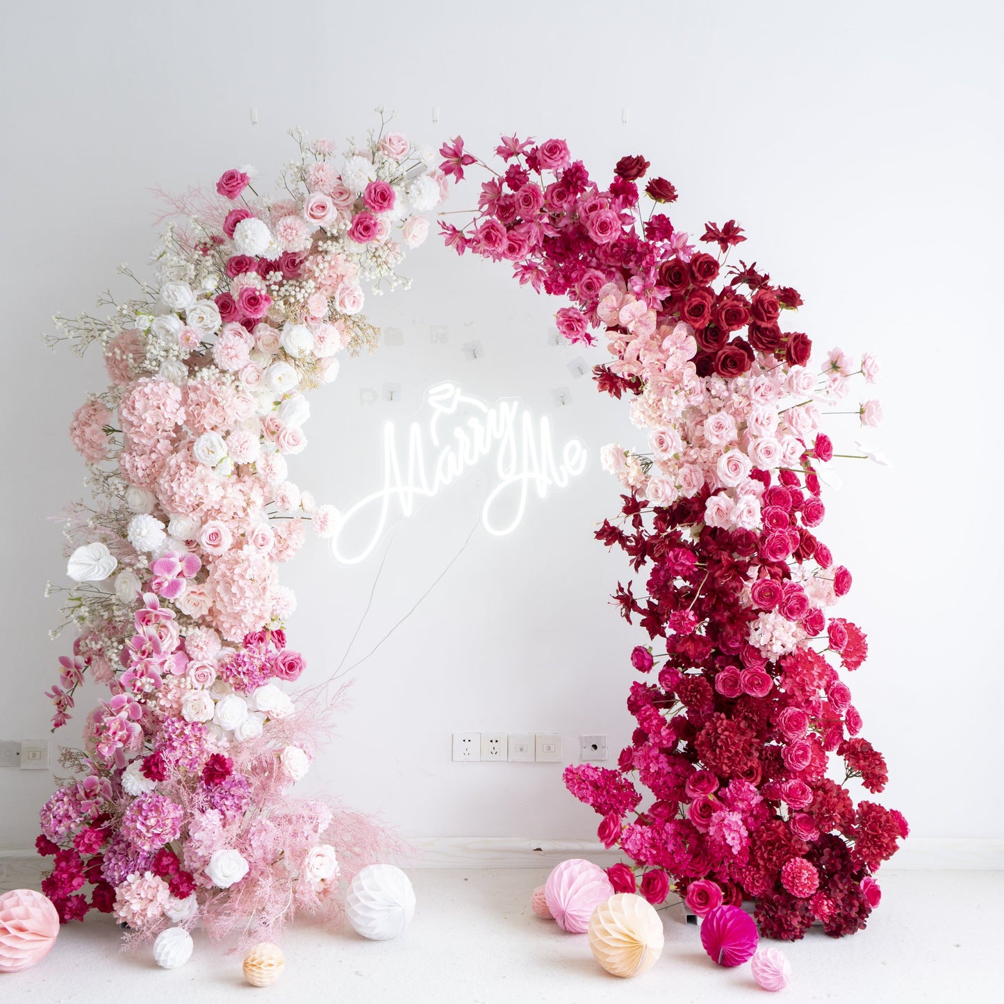 Floral Wedding Arch for Ceremony & Reception – Bridal Backdrop Decoration