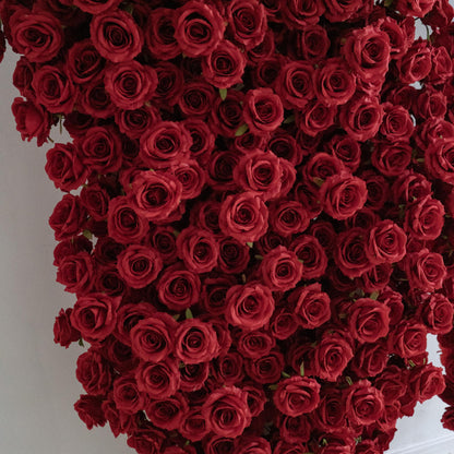 Red Butterfly Floral Horn Arch for Wedding Ceremony & Reception – Bridal Backdrop & Photo Zone Decoration
