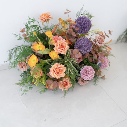 Pastel Mix Floral Row – Wedding Aisle Decor