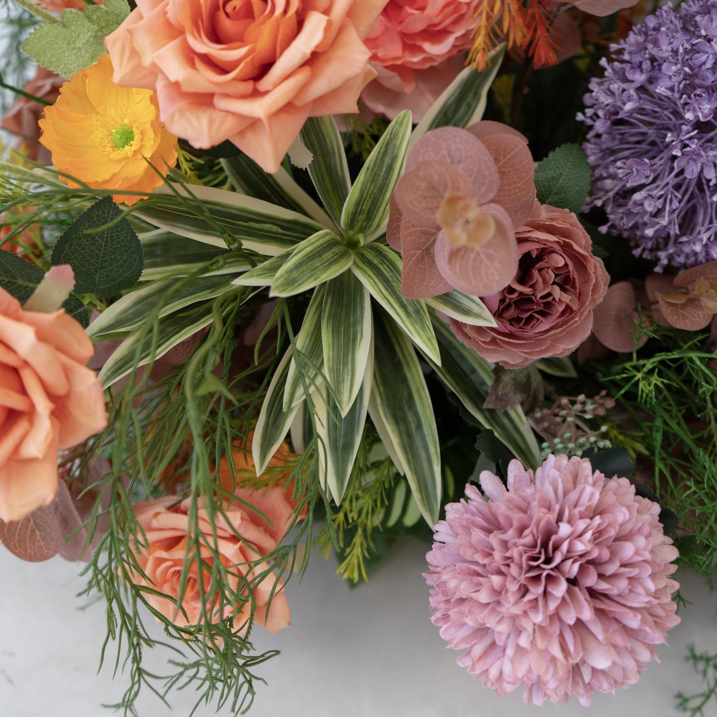 Pastel Mix Floral Row – Wedding Aisle Decor