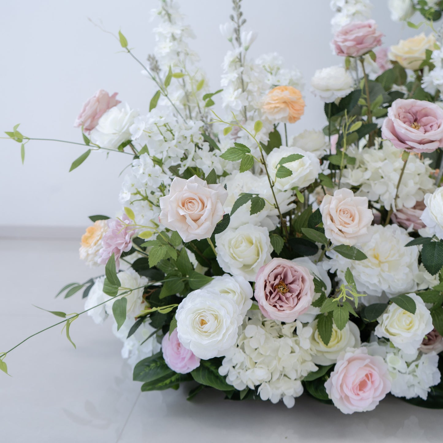 Blush Pink Floral Row – Wedding Aisle Decor