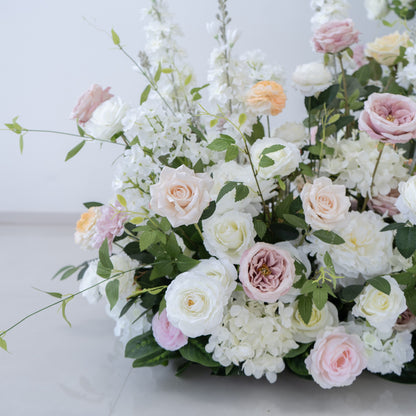 Blush Pink Floral Row – Wedding Aisle Decor