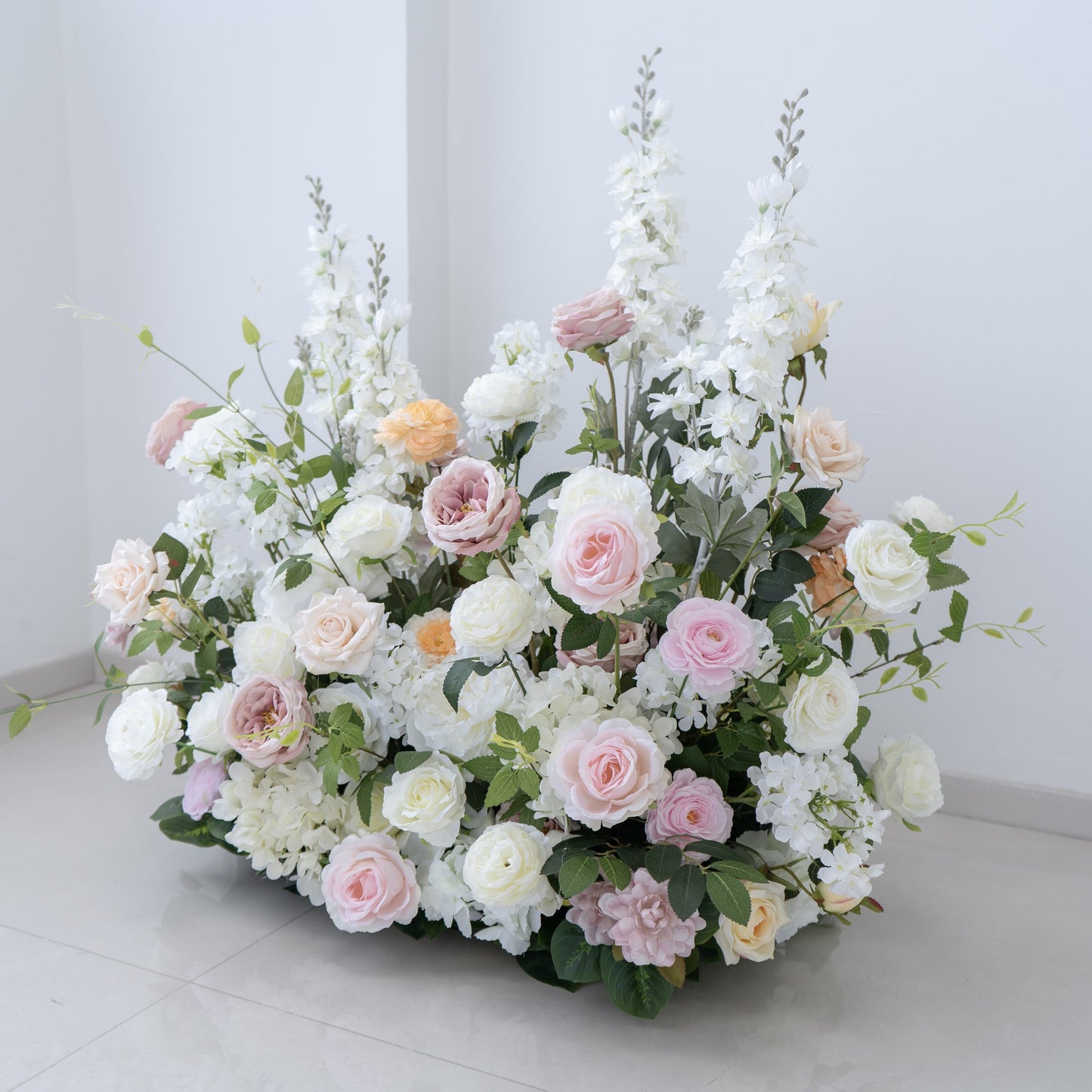 Blush Pink Floral Row – Wedding Aisle Decor