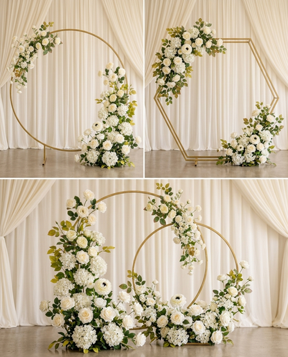 Ivory White DIY Loose Artificial Flower Decor Kit – 75 Stems / Approx. 235 Flower Heads