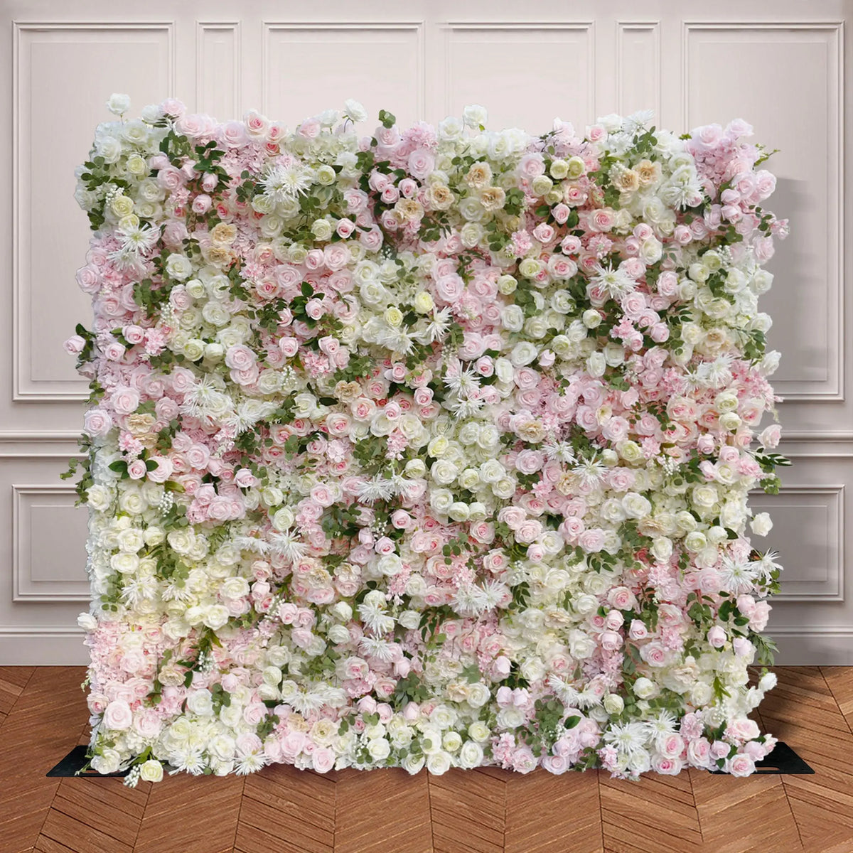 Rosy 5D Pink Champagne Rose Flower Wall Wedding Party Decoration Backdrop