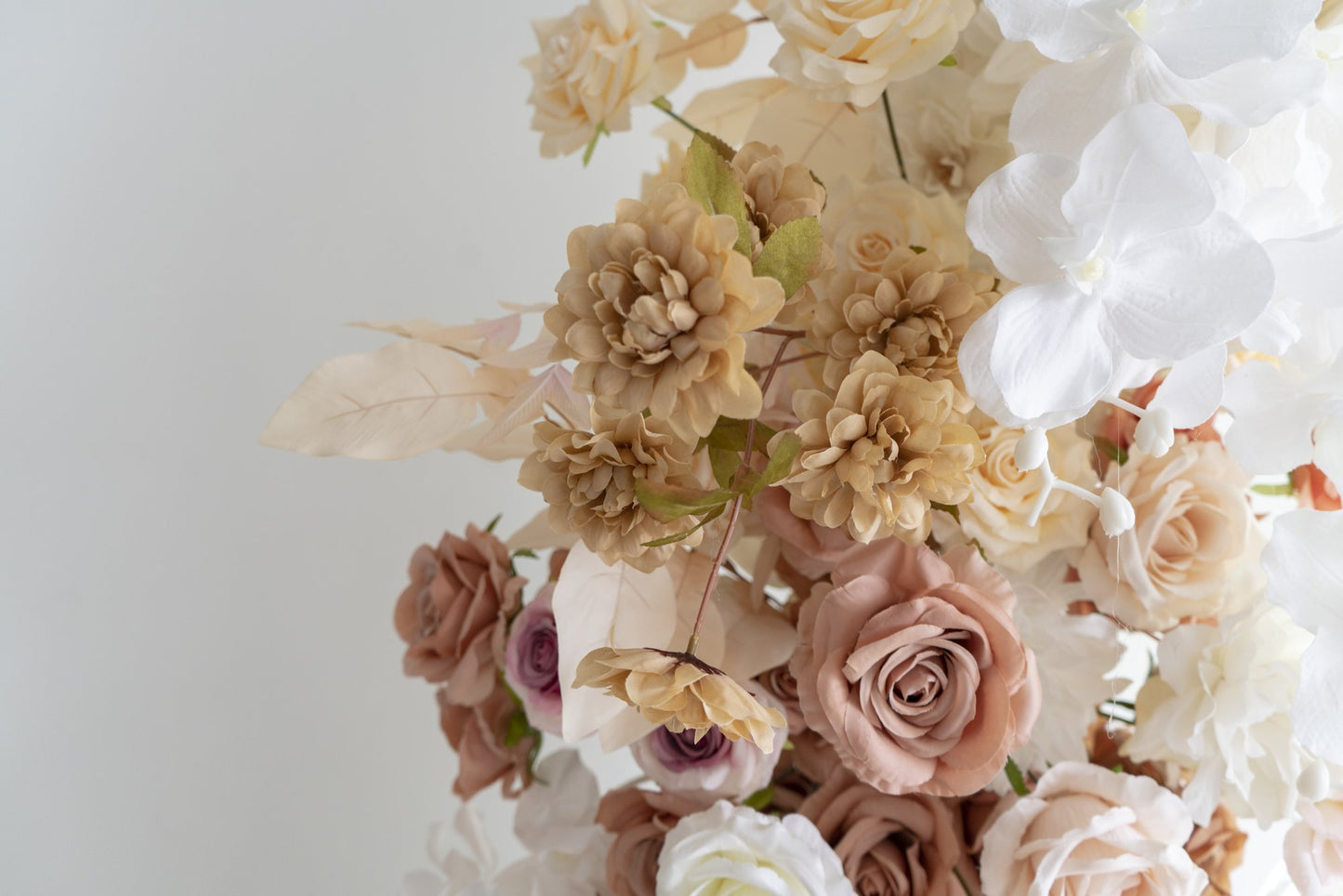 Floral Wedding Arch Combination Set for Ceremony & Reception – Bridal Backdrop Decoration, 5.9×2.6 ft / 6.9×2.6 ft