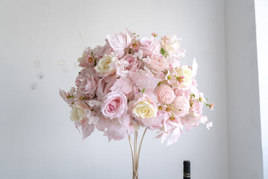 Pink Floral Centerpiece – Wedding Table Decor