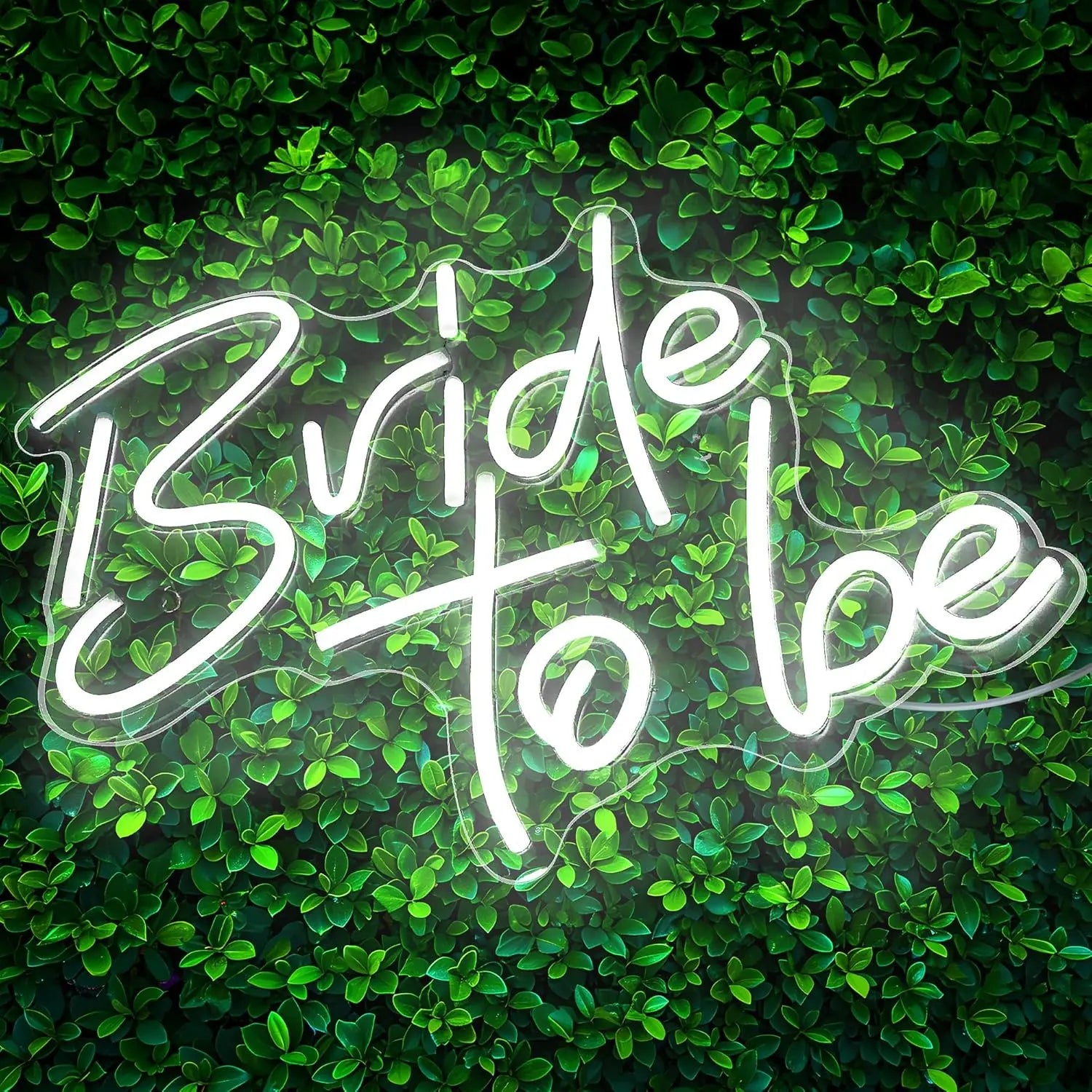 12x15 Inches Bride To Be Neon Sign White LED Light for Bachelorette Party & Wall Decor