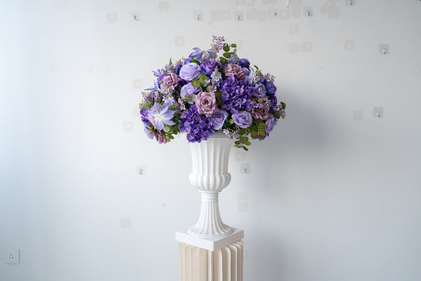 Purple Floral Centerpiece – Wedding Table Decor